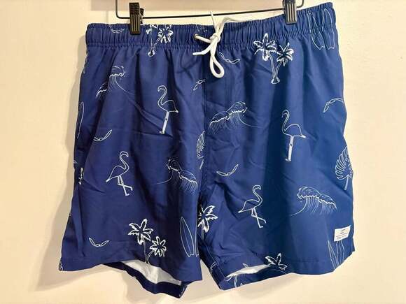 Zyia Active Co. Other - Zyia Active Co. Men's Tropical Flamingo Print Swim Trunks Large Summer Vacation